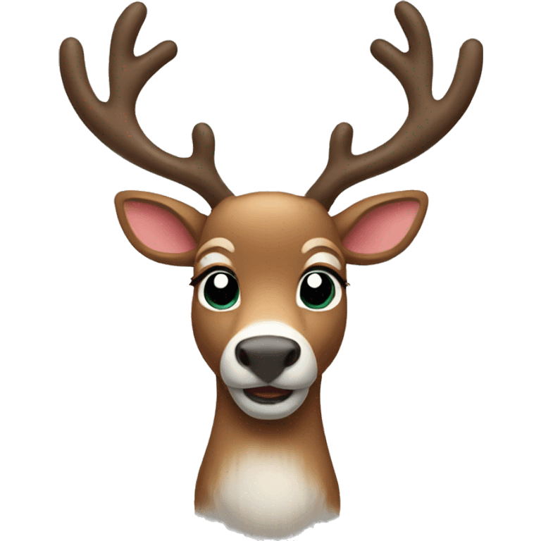 Christmas reindeer emoji