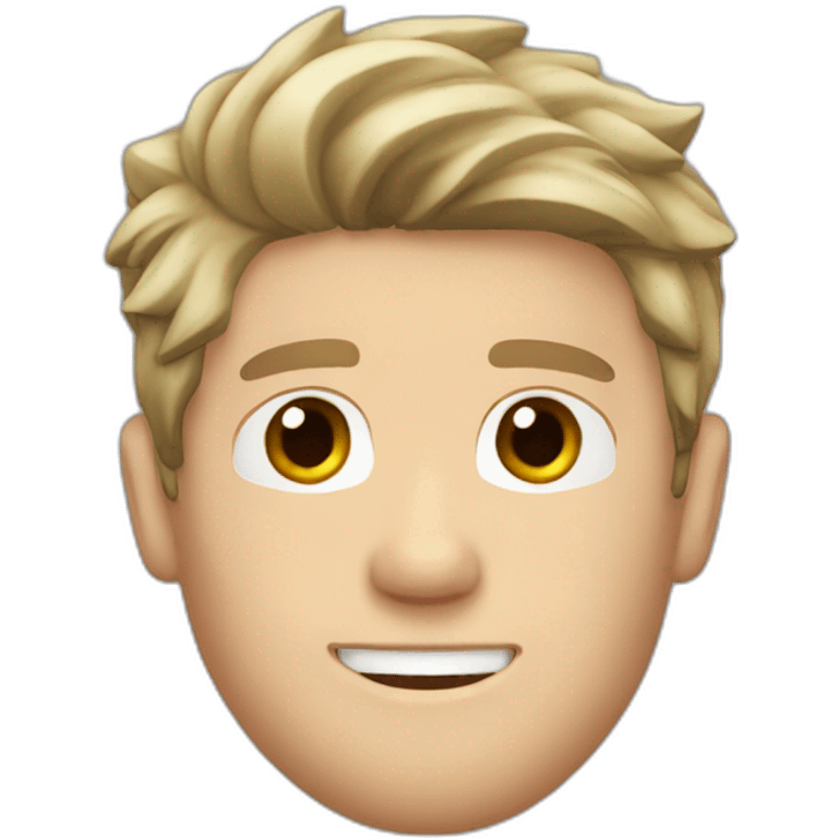 niall horan with brown hair and stubble emoji