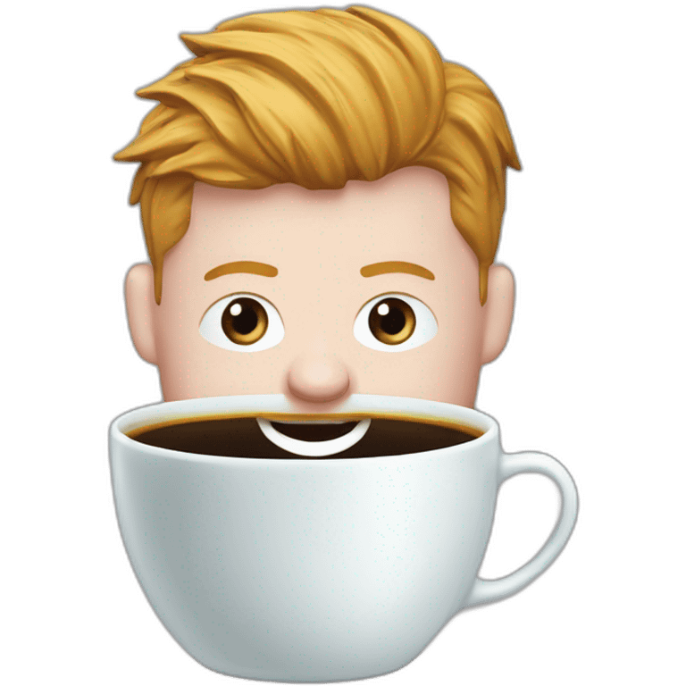 Kevin de Bruyne buvant du thé dans une tasse du réal de Madrid  emoji