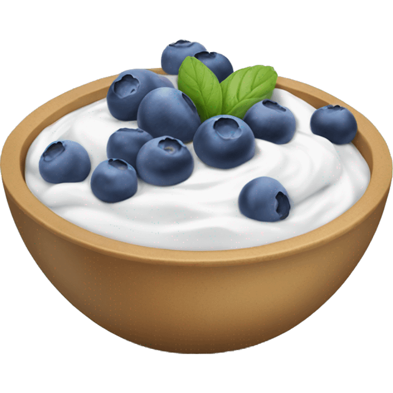 blueberry yogurt bowl emoji