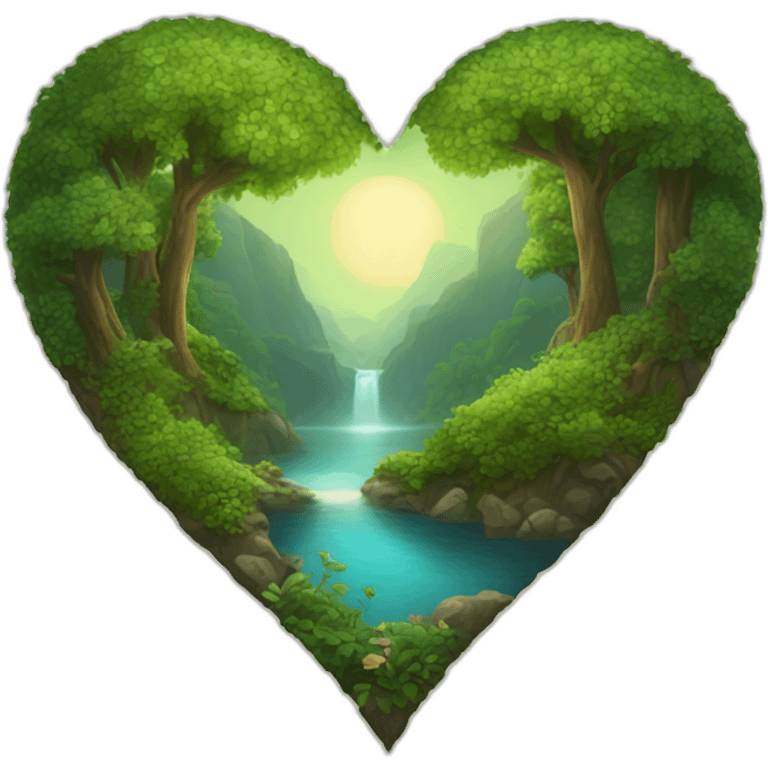 Nature heart emoji