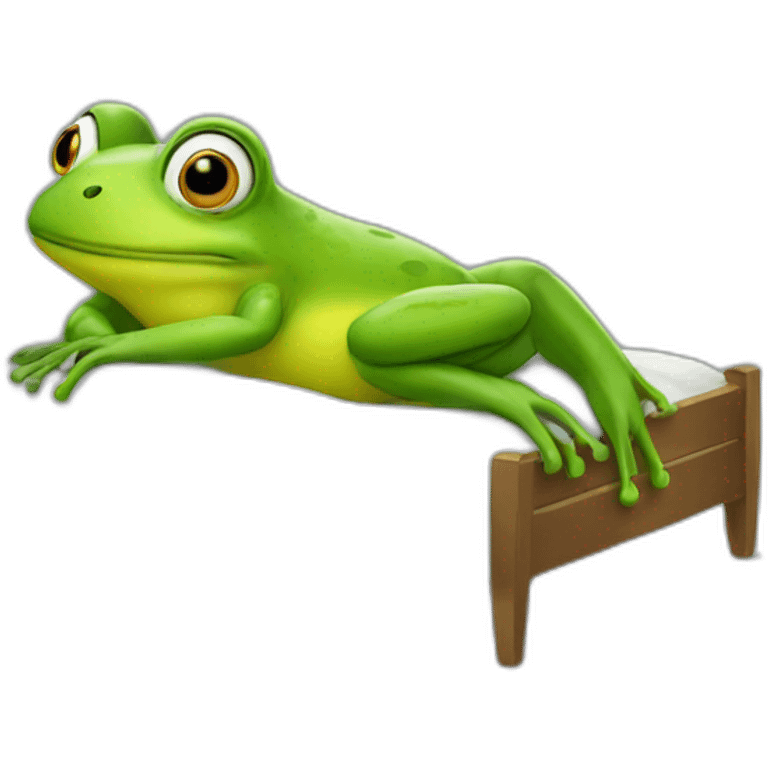 frog in bed emoji