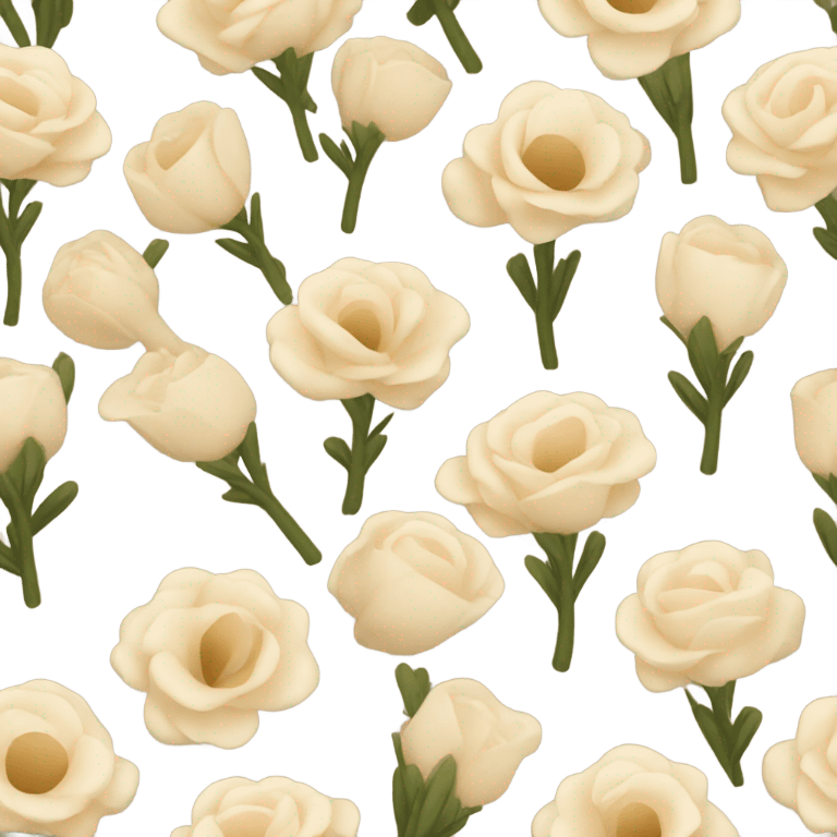 Beige bouquet  emoji