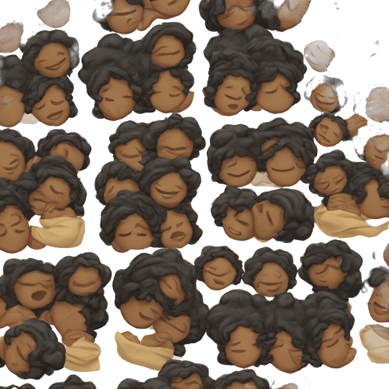 Black lady sleeping  emoji