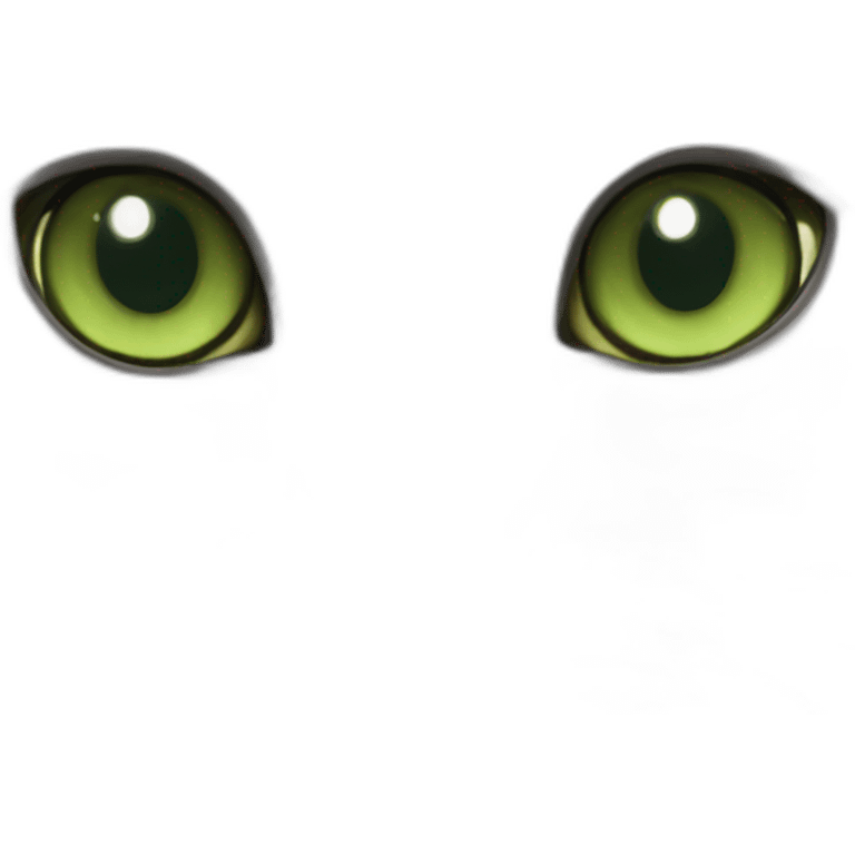 British shorthair cat green eyes emoji