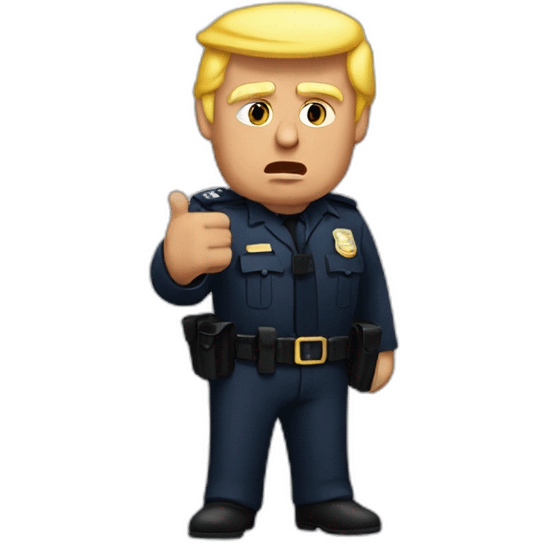 trump-getting-arrested emoji