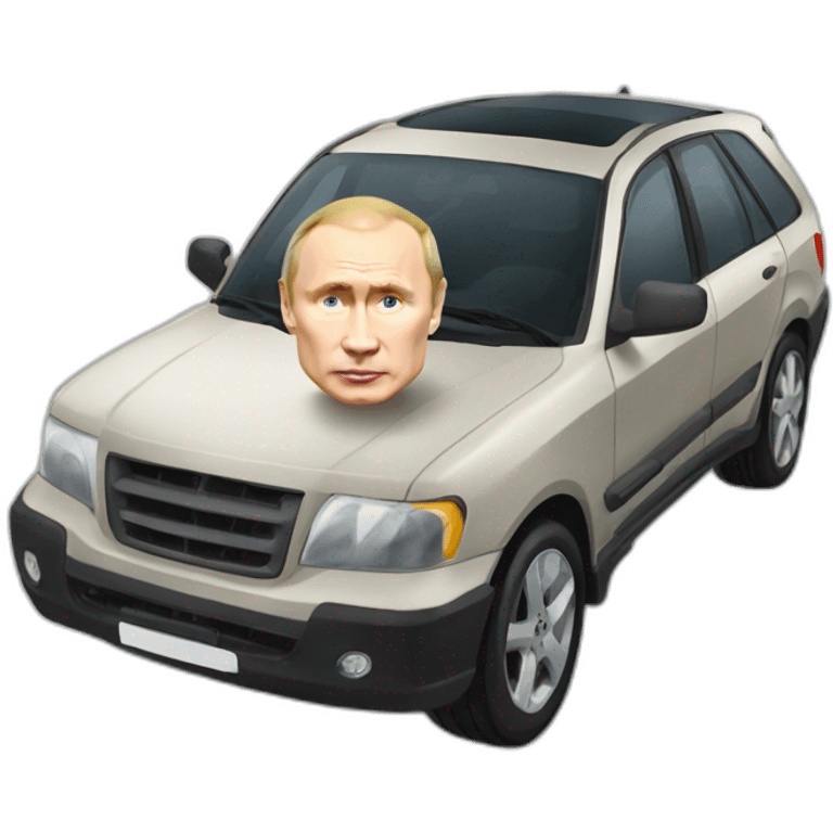 putin with car emoji