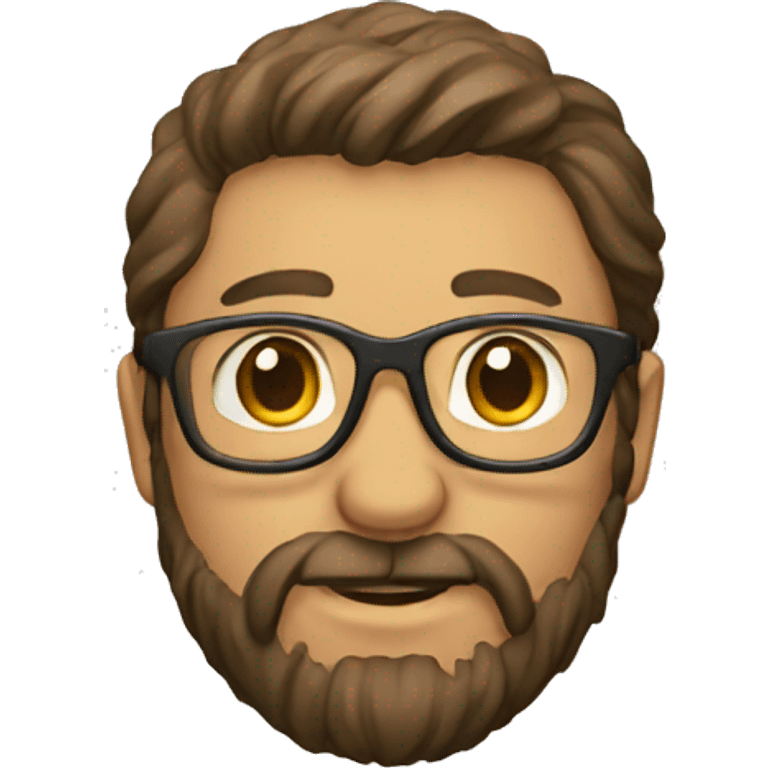 hiker with glasses and beard emoji