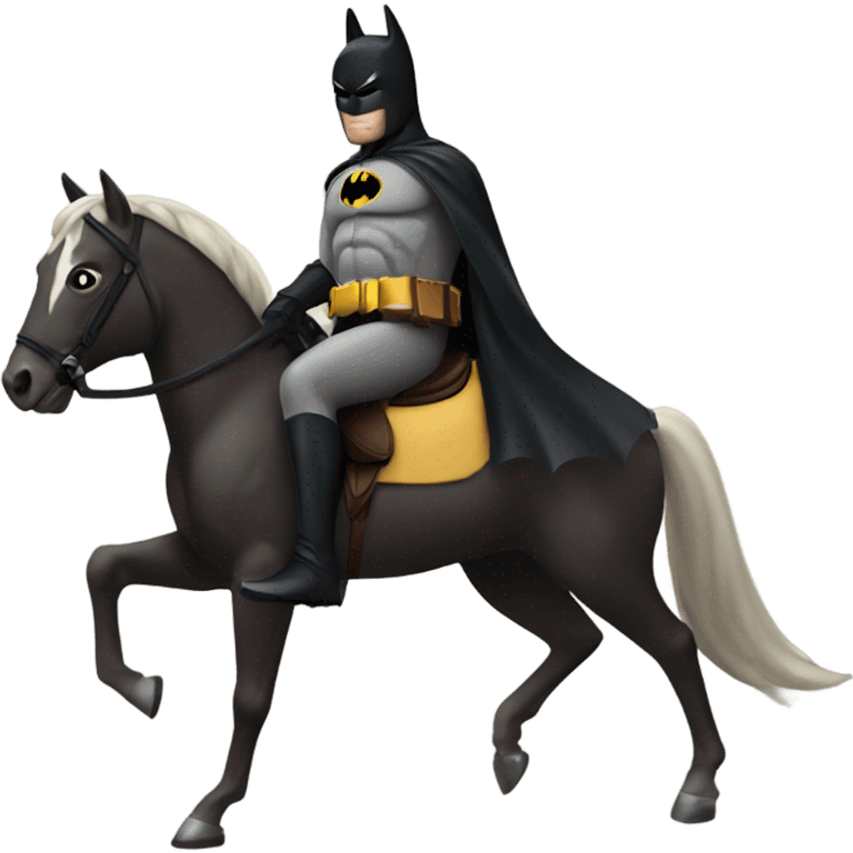 batman riding a horse emoji