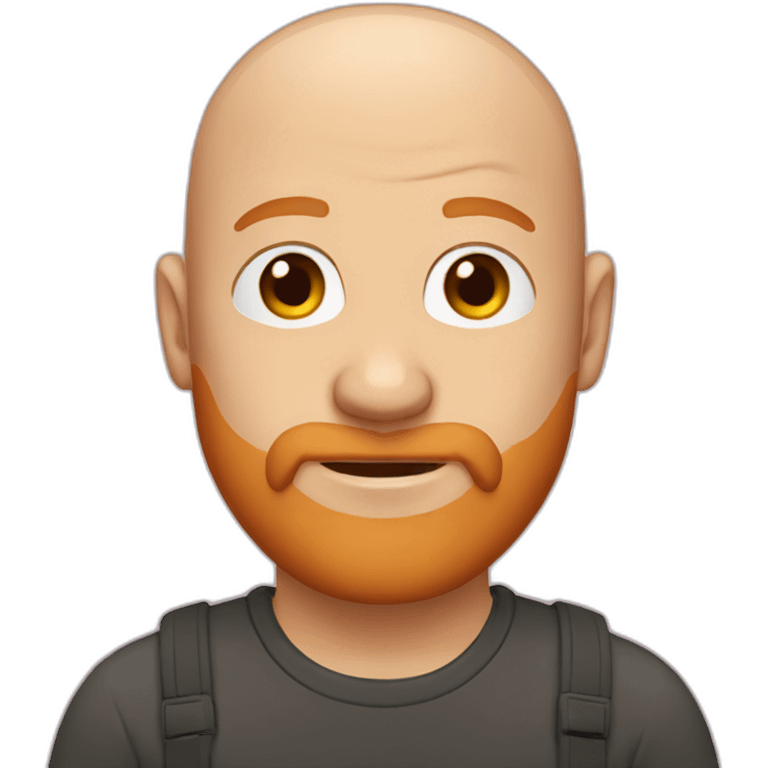 bald man with ginger beard emoji