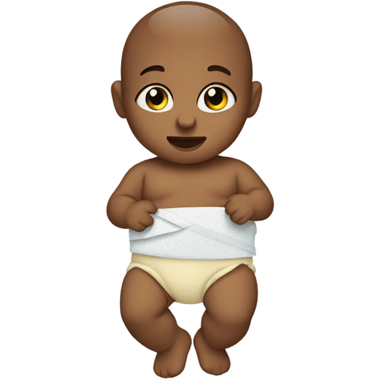 Baby with diaper emoji