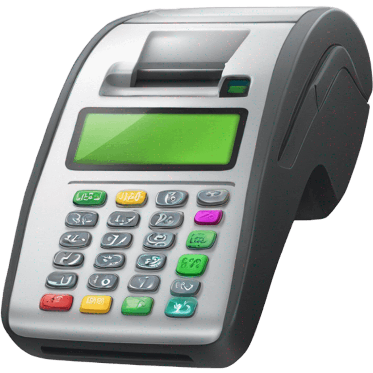 Debit card pos terminal mobil emoji