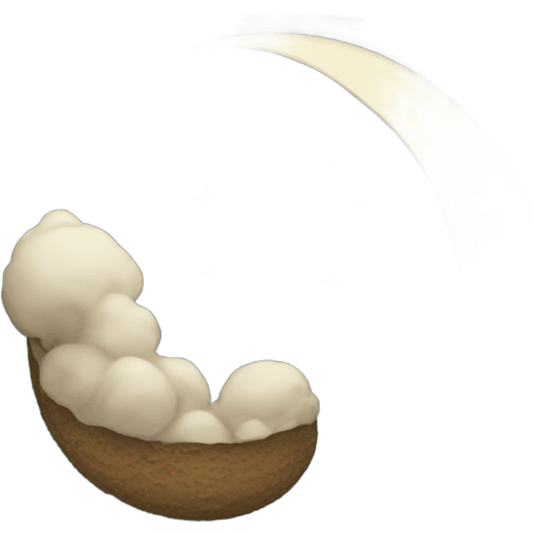 Silent night moon emoji