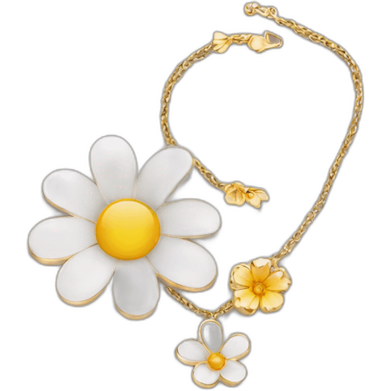 Jewellery with flower emoji