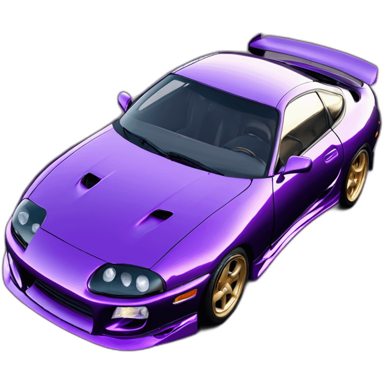 toyota supra mk4 rz 1994 purple and bodykits carbon emoji