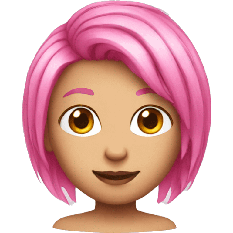 pink hair emoji