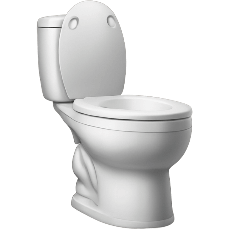 toilet with a head emoji