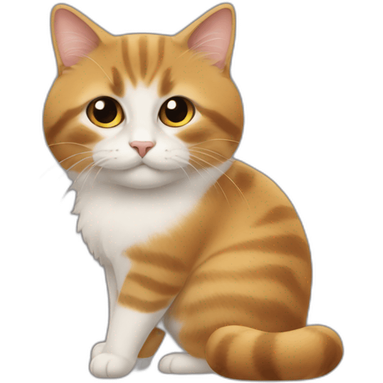 Chat et son chatton emoji