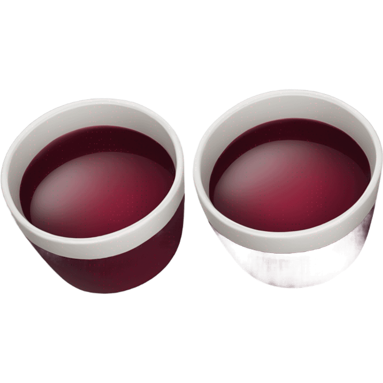 Two cups of burgundy wine emoji