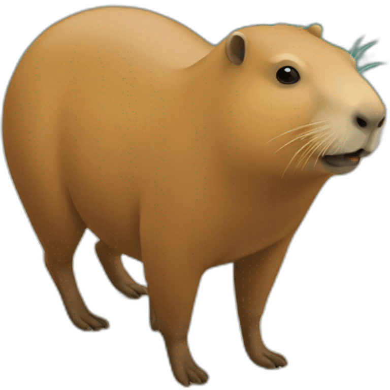 Capybara debout emoji