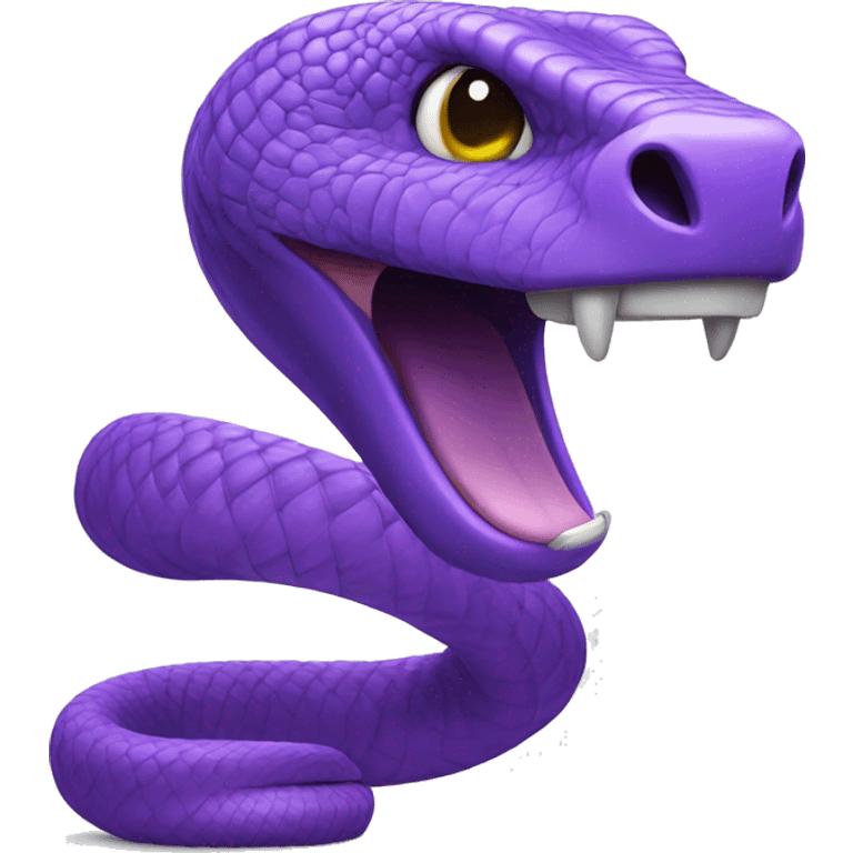 Purple cobra  emoji