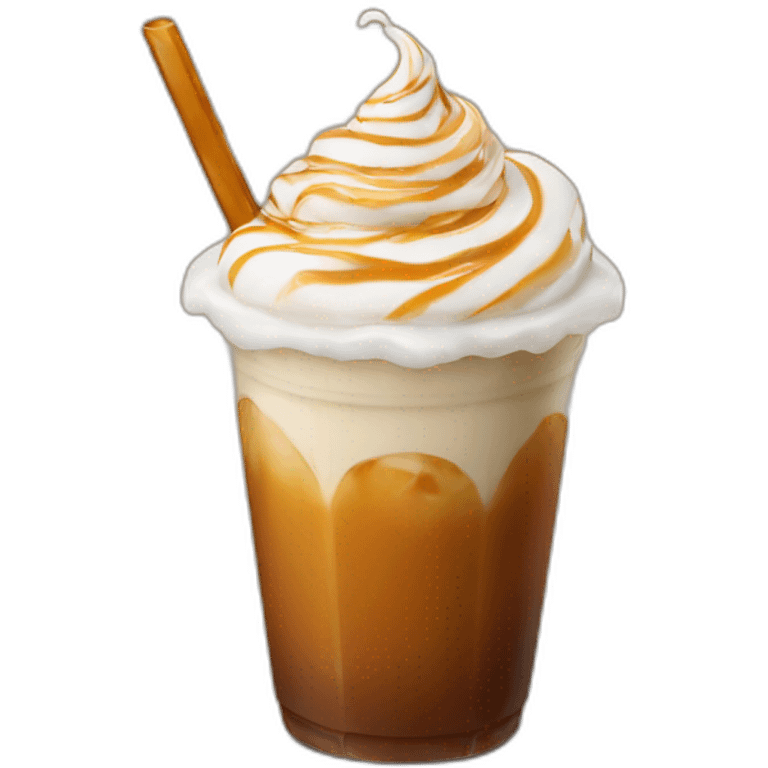 Iced Caramel macchiato emoji