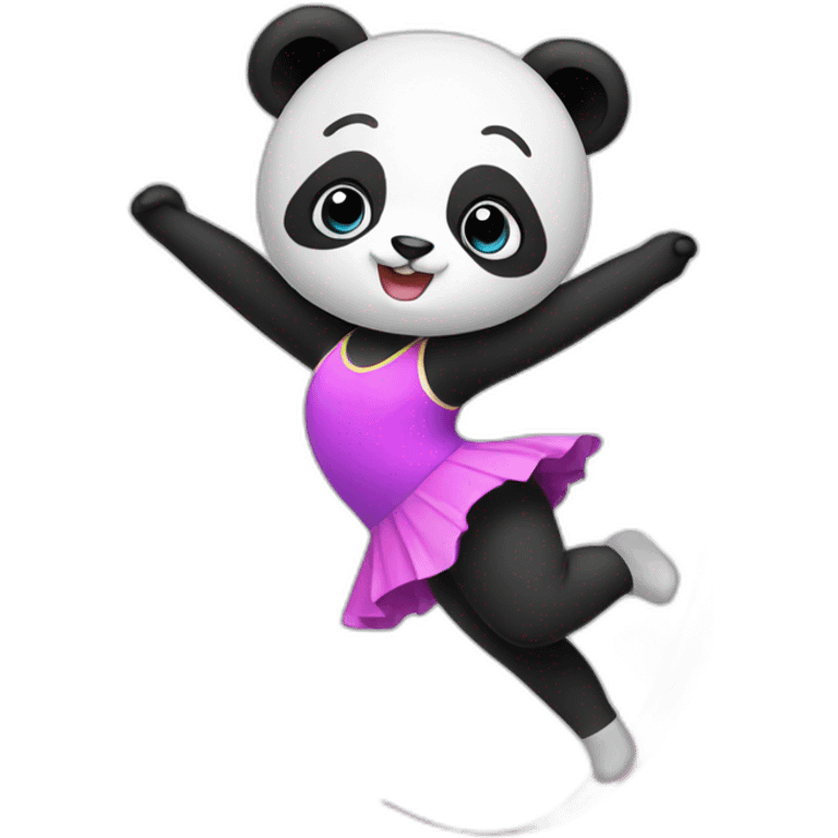 a panda who does rhythmic gymnastics emoji