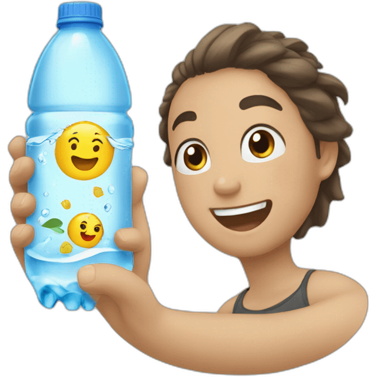 Kawaii water bottle emoji