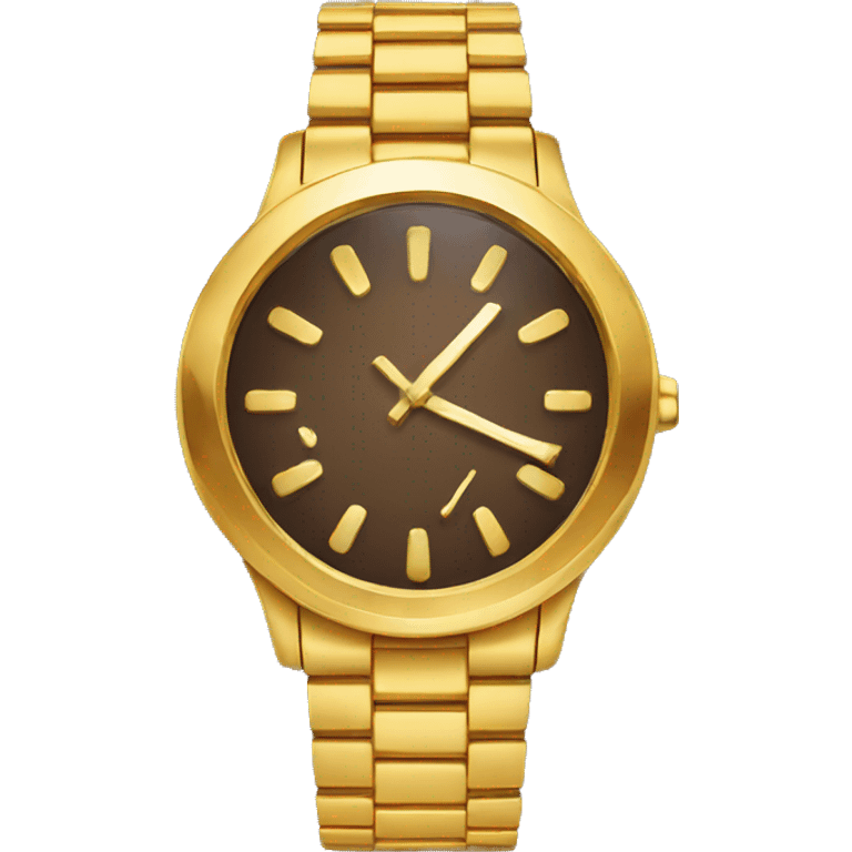 Gold watch  emoji