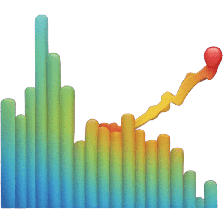vaporware color trending up chart emoji