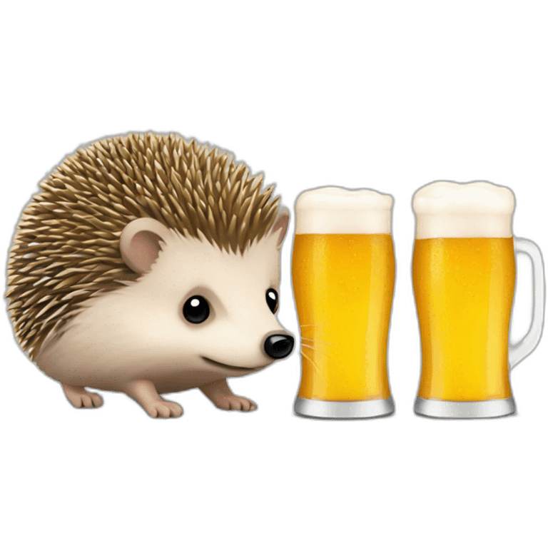 hedgehog bitcoin and beer emoji