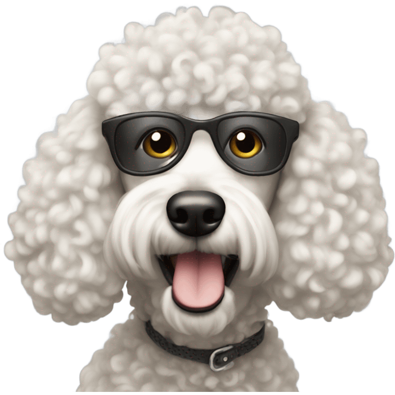 Sarcastic poodle emoji