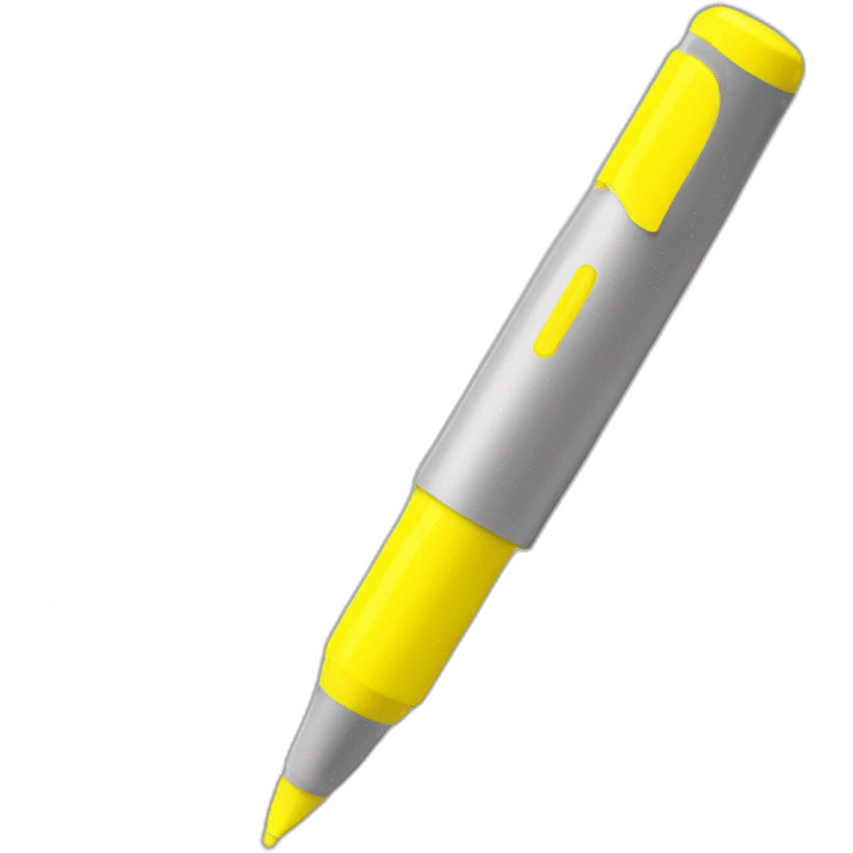 yellow chisel highlighter pen emoji