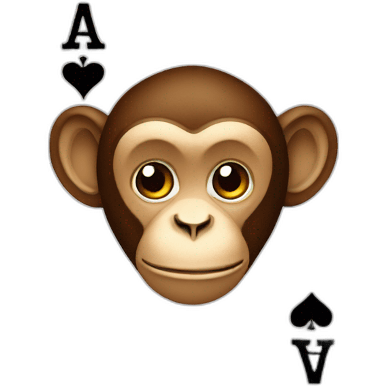 monkey playing card emoji