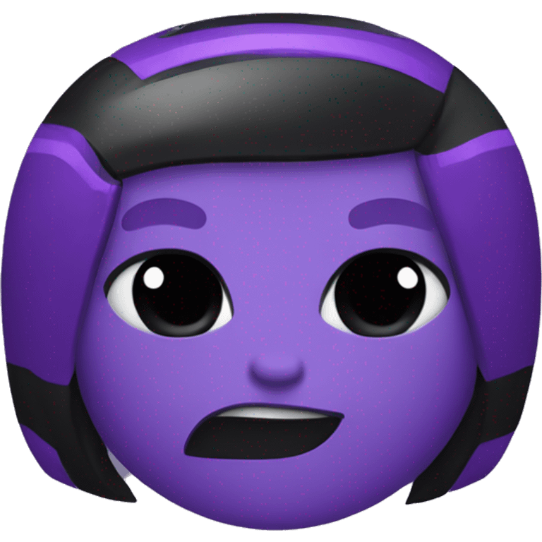 purple/black semi emoji