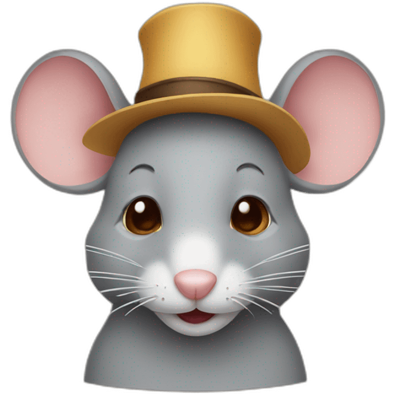  mouse in a hat emoji