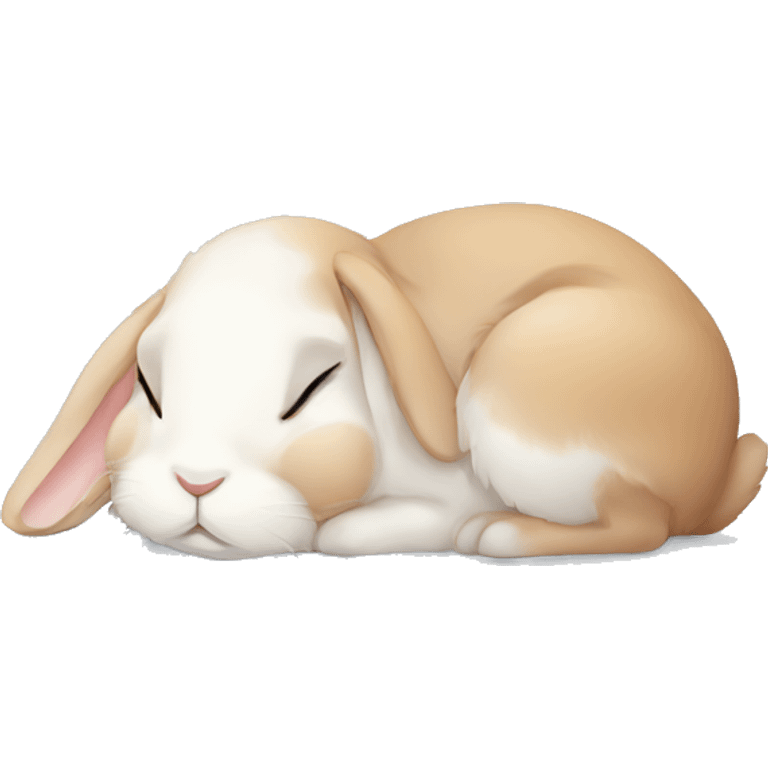 rabbit sleep only face emoji