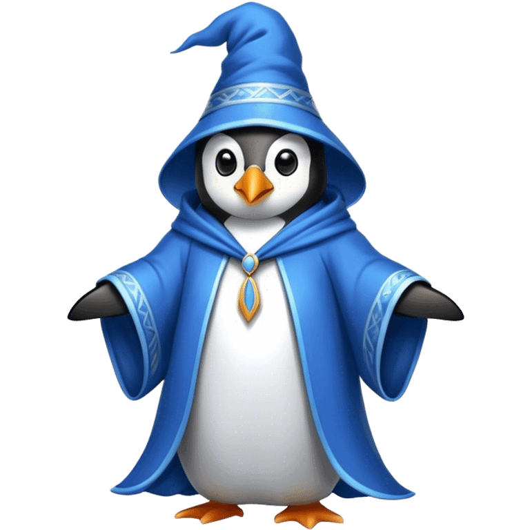 Penguin Wizard emoji