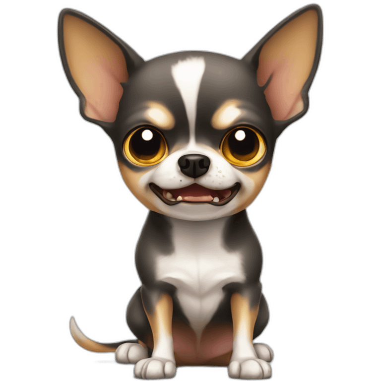 Evil angry chihuahua emoji