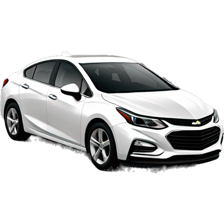 Chevrolet Cruze 2017 white alpine emoji