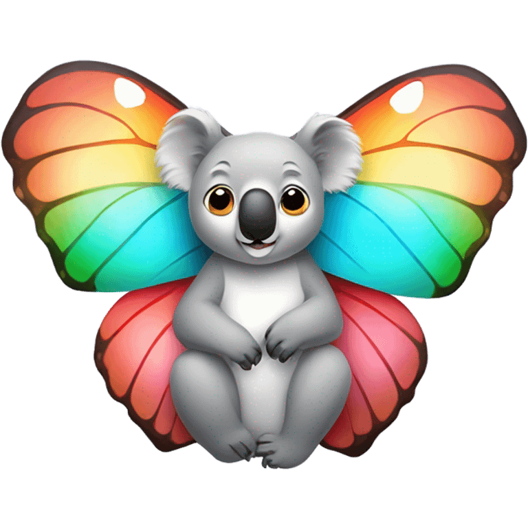 Koala riding a butterfly  emoji