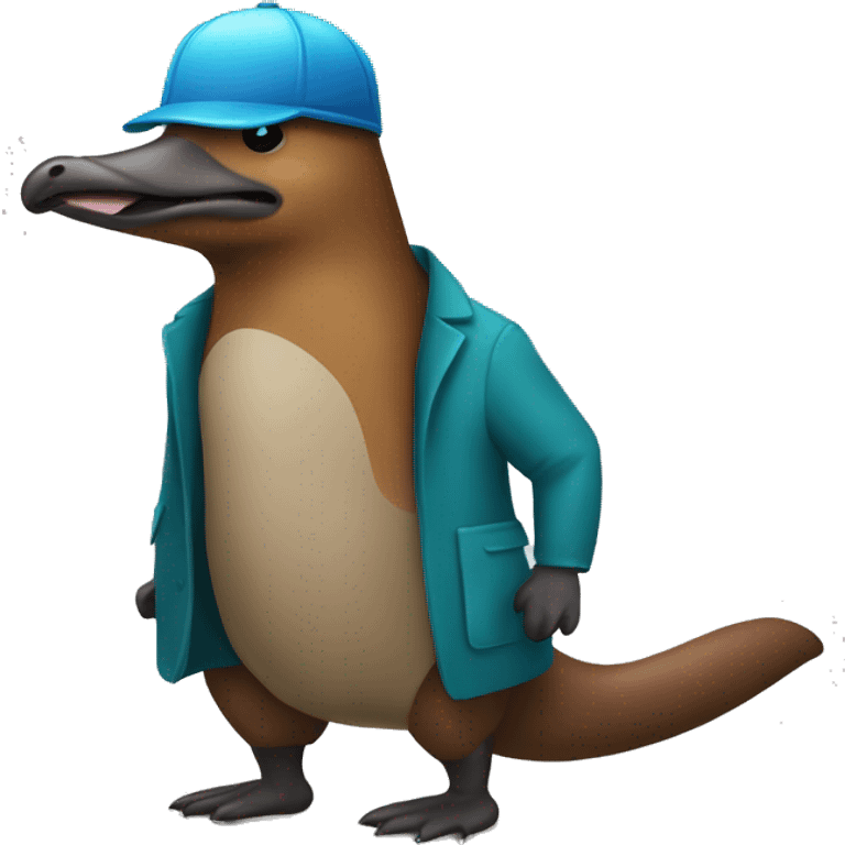 Platypus at work emoji