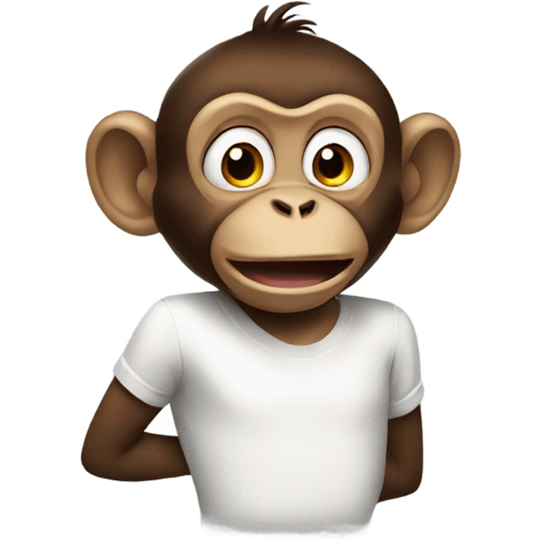 Monkey farting emoji