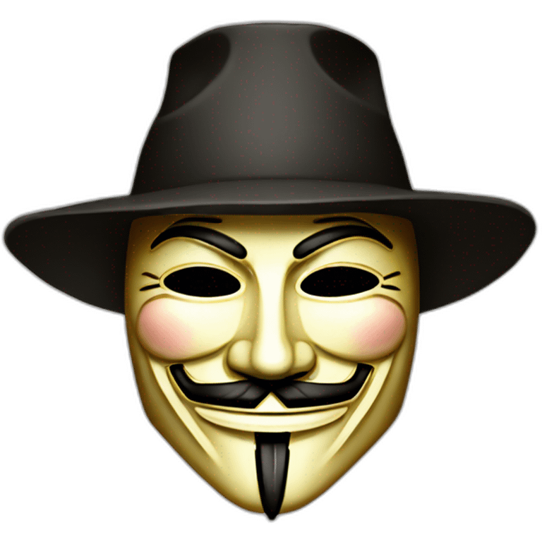 Guy Fawkes mask emoji