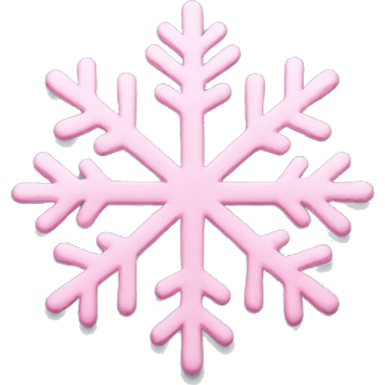 pastel pink snowflake   emoji