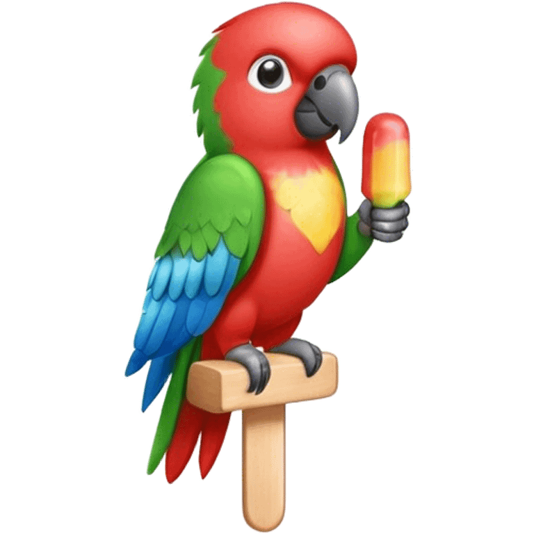 Parrot popsicle emoji