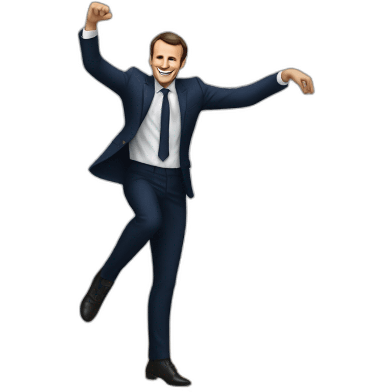 Emanuel Macron dancing emoji