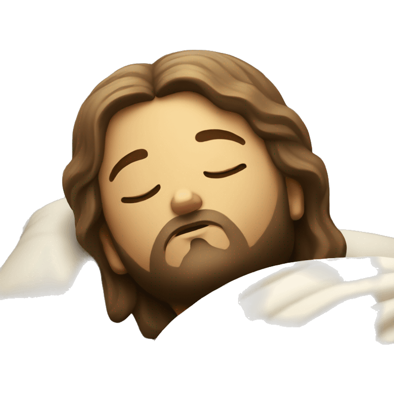 jesus budha sleep pose emoji