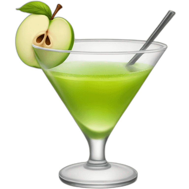 The best apple Martini cocktail  emoji