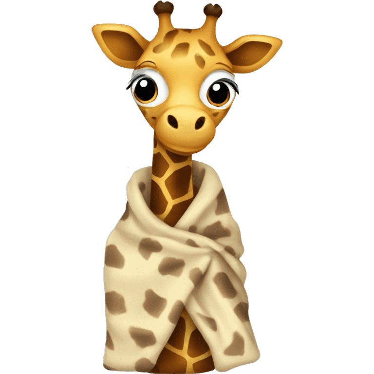 Giraffe in blanket  emoji